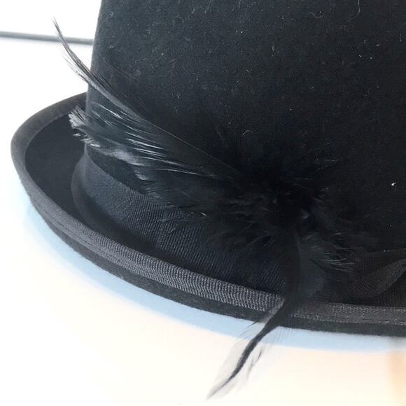 Hat black Boho style. Felt.One size. New with tag. - Picture 2 of 5